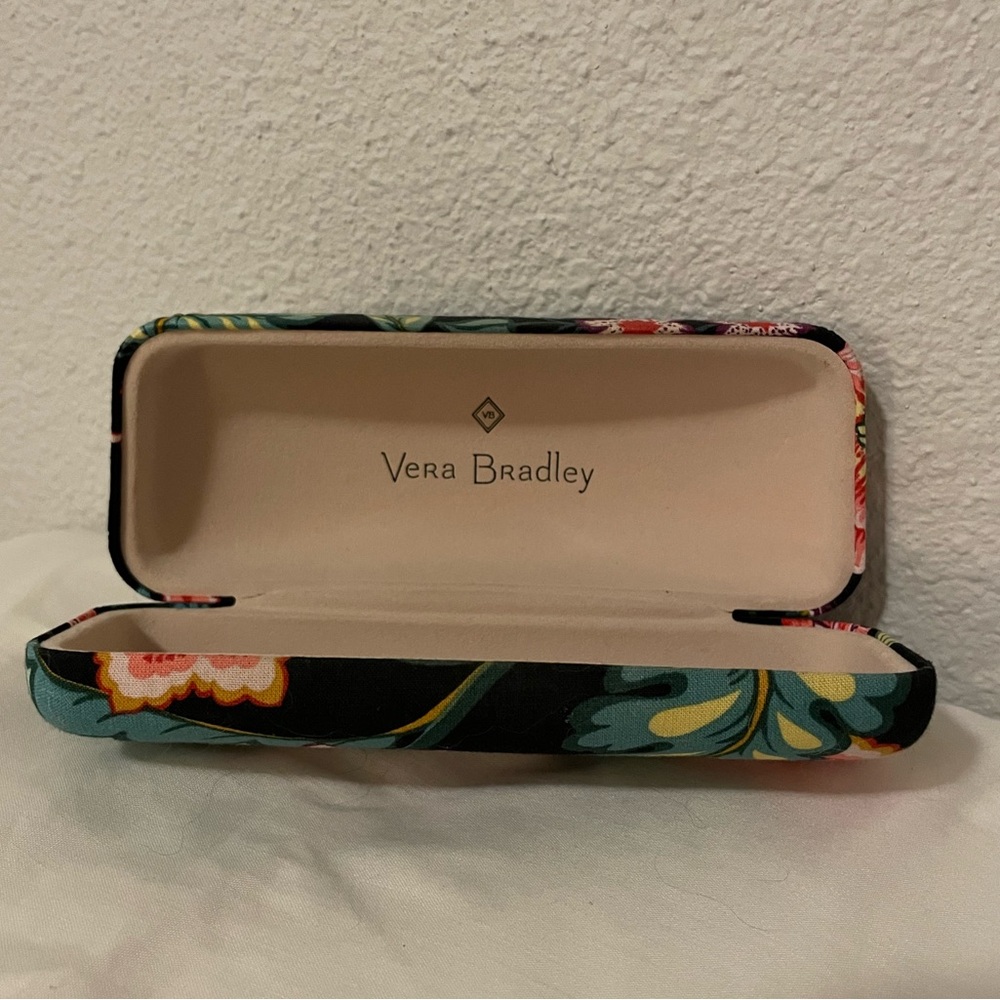 Vera Bradley Black and Floral Eyeglass Case